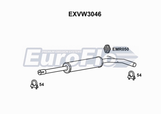 Centre Muffler (EXVW3046)