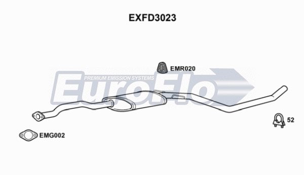 Centre Muffler (EXFD3023)