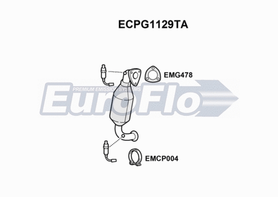 Catalytic Converter (ECPG1129TA)