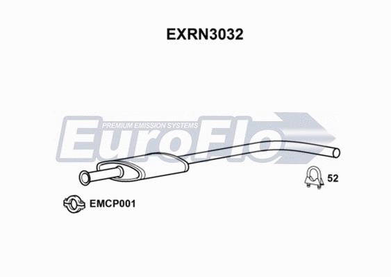 Centre Muffler (EXRN3032)