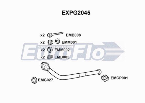 Exhaust Pipe (EXPG2045)