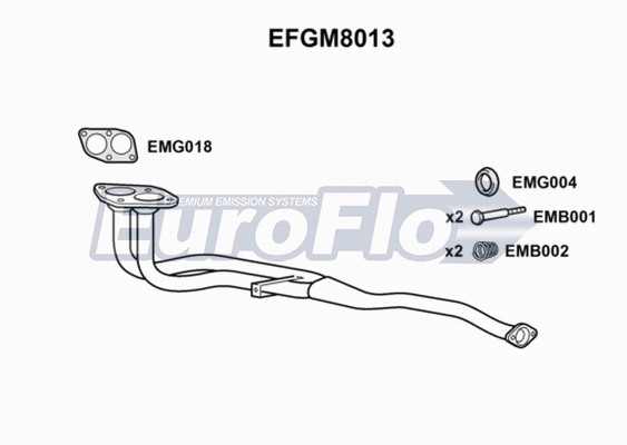 Exhaust Pipe (EFGM8013)
