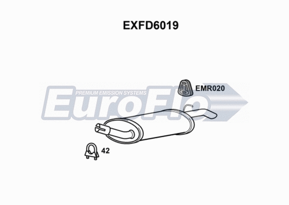 Rear Muffler (EXFD6019)