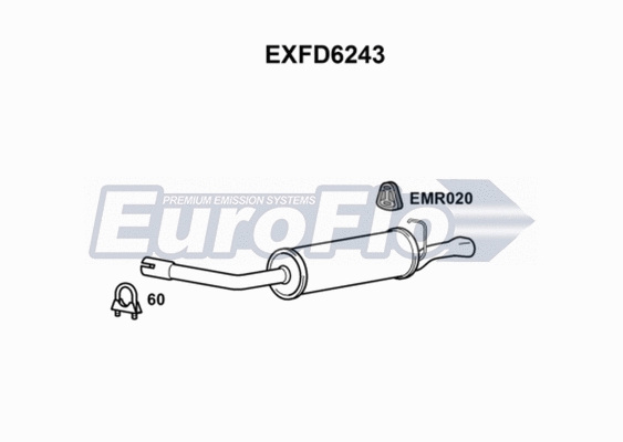 Rear Muffler (EXFD6243)