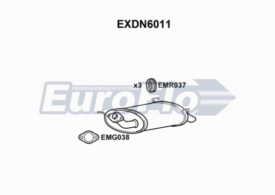 Rear Muffler (EXDN6011)