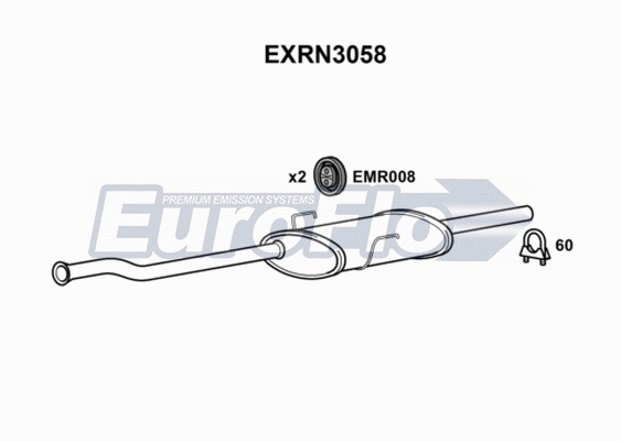 Centre Muffler (EXRN3058)