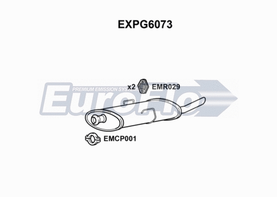Rear Muffler (EXPG6073)