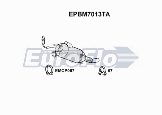 Soot/Particulate Filter, exhaust system (EPBM7013TA)