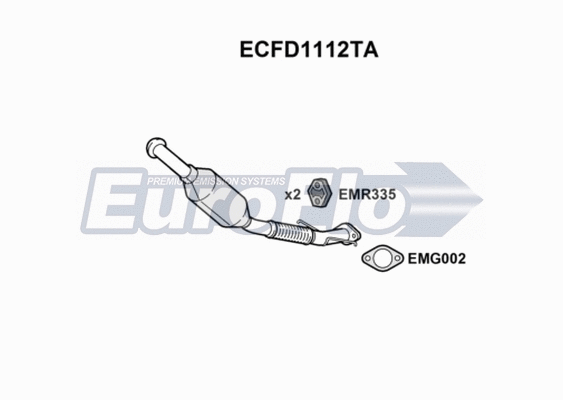 Catalytic Converter (ECFD1112TA)