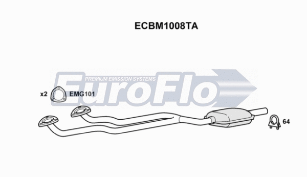 Catalytic Converter (ECBM1008TA)