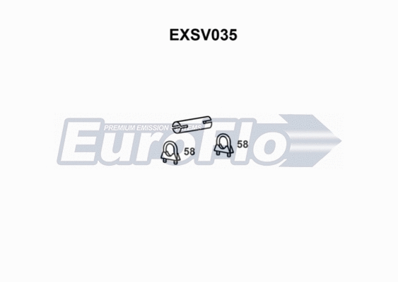 Pipe Connector, exhaust system (EXSV035)