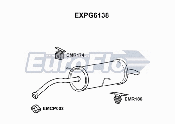 Rear Muffler (EXPG6138)