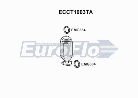 Catalytic Converter (ECCT1003TA)