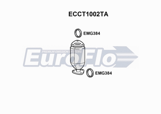 Catalytic Converter (ECCT1002TA)