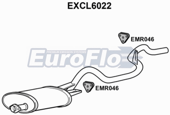 Rear Muffler (EXCL6022)