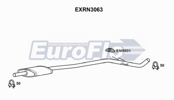 Centre Muffler (EXRN3063)
