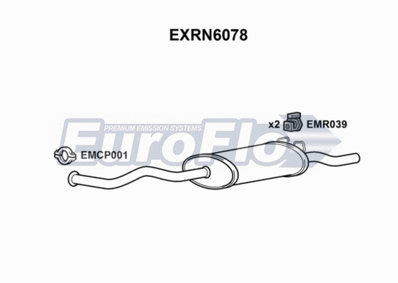 Rear Muffler (EXRN6078)
