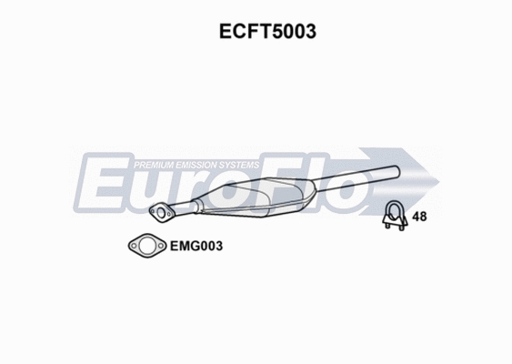 Catalytic Converter (ECFT5003)