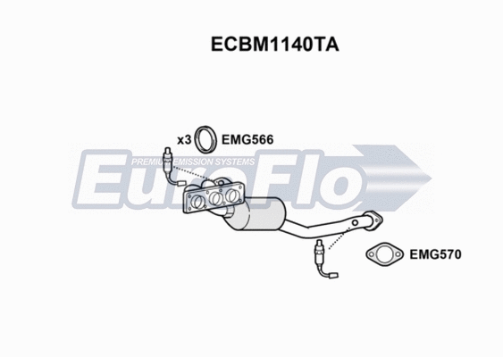 Catalytic Converter (ECBM1140TA)