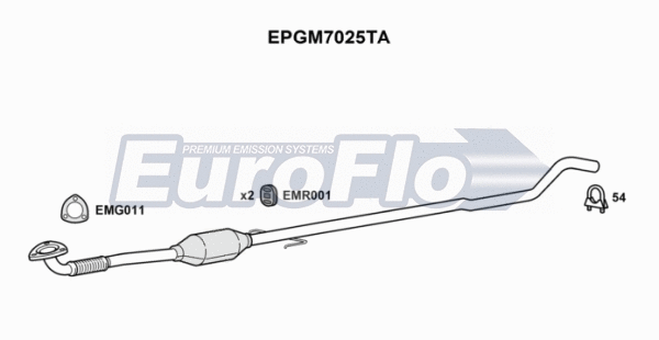 Soot/Particulate Filter, exhaust system (EPGM7025TA)