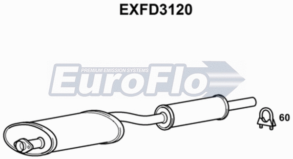 Centre Muffler (EXFD3120)