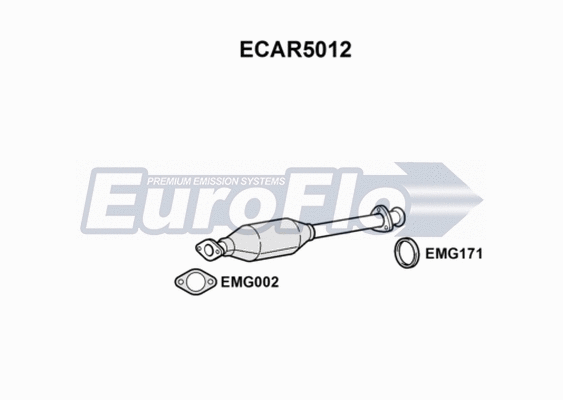 Catalytic Converter (ECAR5012)