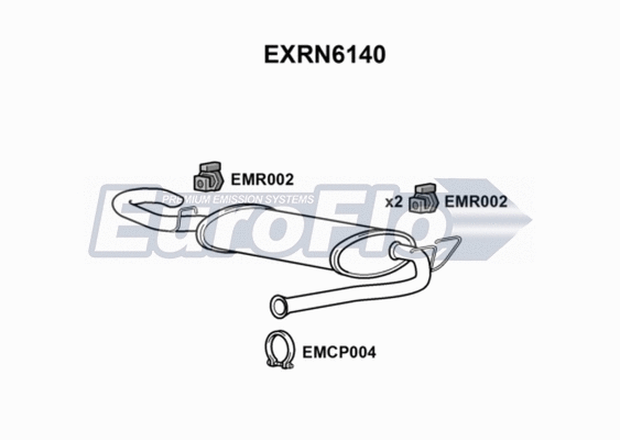 Rear Muffler (EXRN6140)