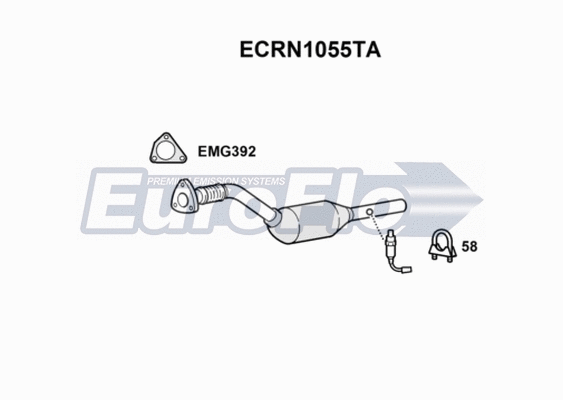 Catalytic Converter (ECRN1055TA)