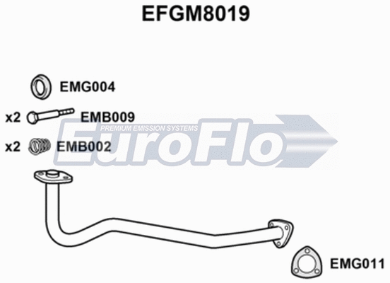 Exhaust Pipe (EFGM8019)