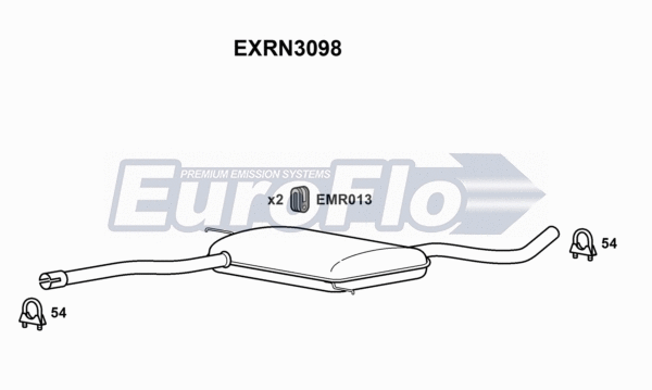 Centre Muffler (EXRN3098)