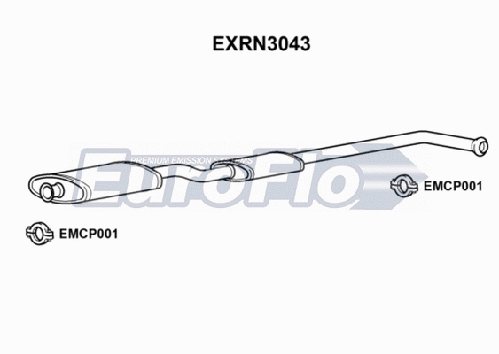 Centre Muffler (EXRN3043)