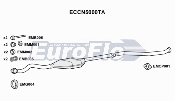 Catalytic Converter (ECCN5000TA)