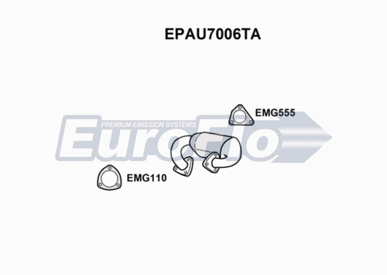 Soot/Particulate Filter, exhaust system (EPAU7006TA)