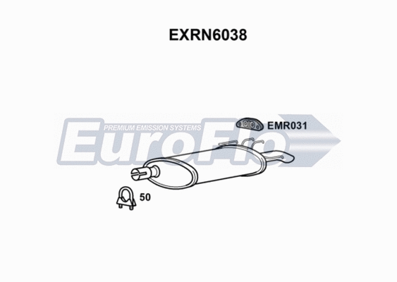 Rear Muffler (EXRN6038)