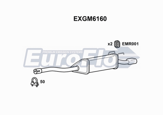 Rear Muffler (EXGM6160)
