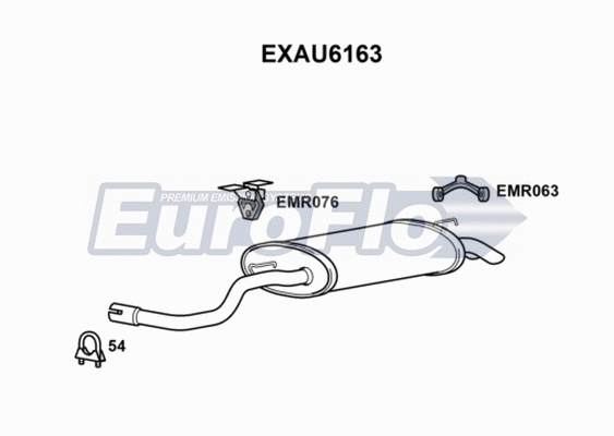 Rear Muffler (EXAU6163)