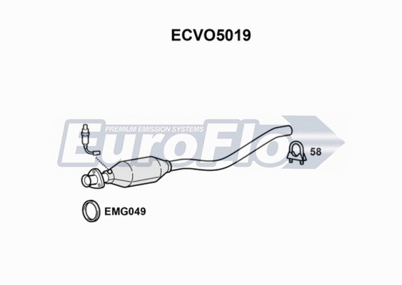 Catalytic Converter (ECVO5019)