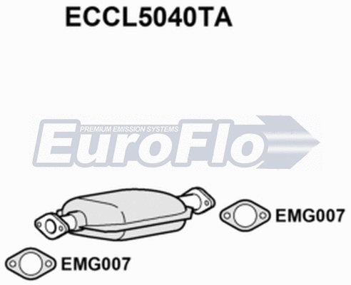 Catalytic Converter (ECCL5040TA)