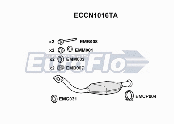 Catalytic Converter (ECCN1016TA)