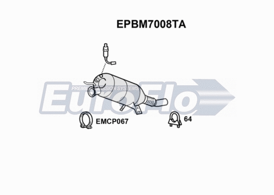Soot/Particulate Filter, exhaust system (EPBM7008TA)