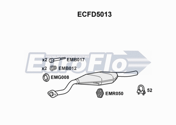 Catalytic Converter (ECFD5013)