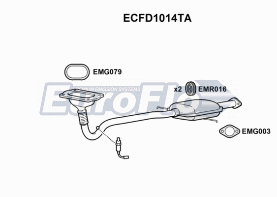 Catalytic Converter (ECFD1014TA)