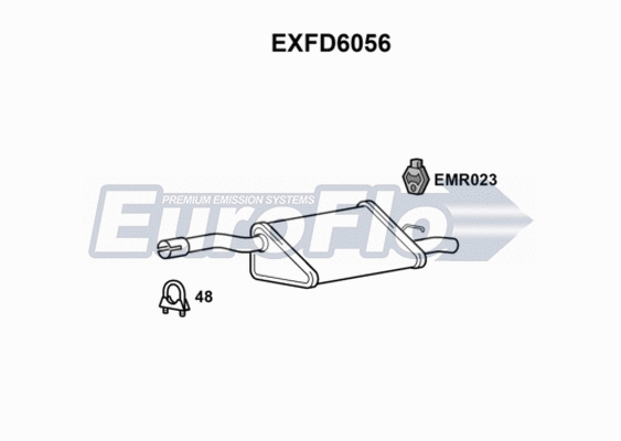 Rear Muffler (EXFD6056)