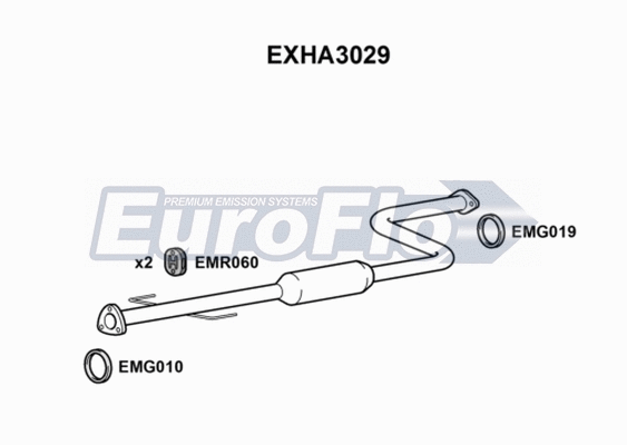 Centre Muffler (EXHA3029)