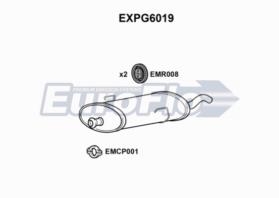 Rear Muffler (EXPG6019)