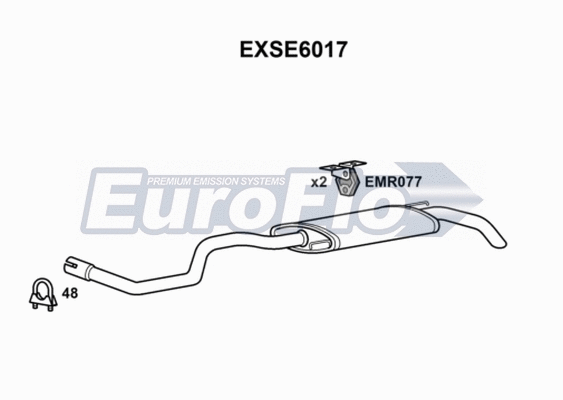 Rear Muffler (EXSE6017)