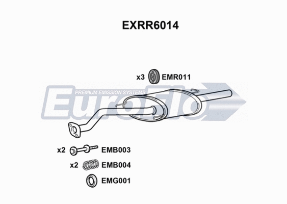 Rear Muffler (EXRR6014)