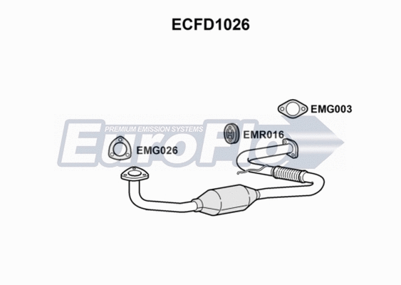 Catalytic Converter (ECFD1026)