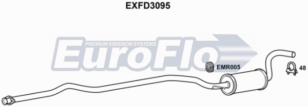 Centre Muffler (EXFD3095)