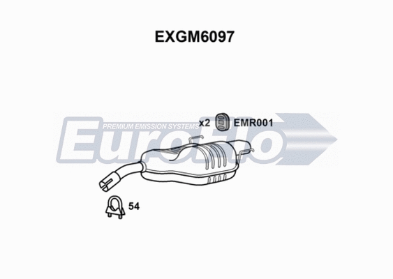 Rear Muffler (EXGM6097)